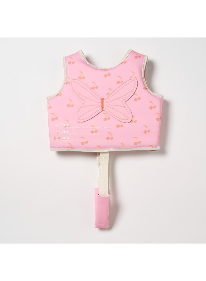 ساني لايف سترة سباحة للأطفال قطن كاندي كرز 2-3 سنوات - Image 2